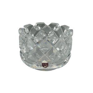 Orrefors Sweden Small Crystal Bowl Dish Scalloped Edges "Sofiero" GUNNAR CYRÉN